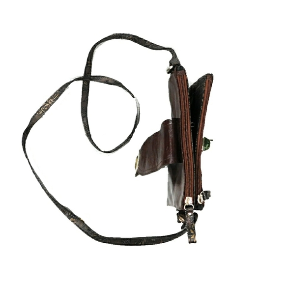 BRACIANO BROWN BRONZE MULTI POCKET CROSSBODY BAG - Picture 5 of 6